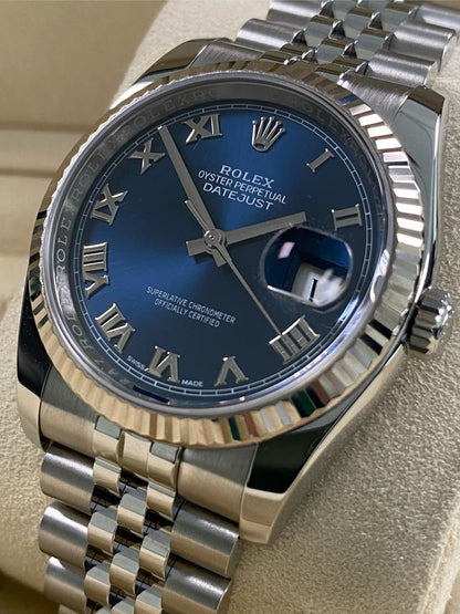 ROLEX DATEJUST JUBILÈE BLUE NUMERI ROMANI
