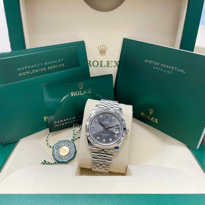 ROLEX DATEJUST JUBILÉE GREY DIAMOND