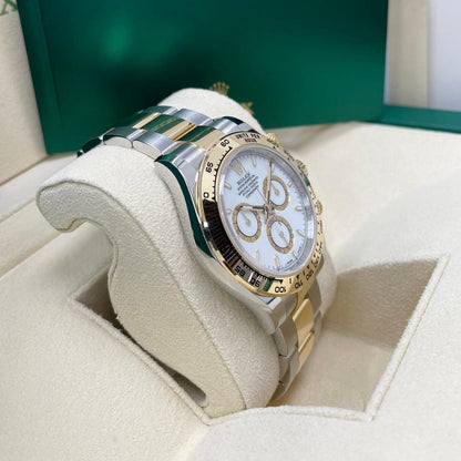 ROLEX DAYTONA ACCIAIO E ORO QUADRANTE BIANCO