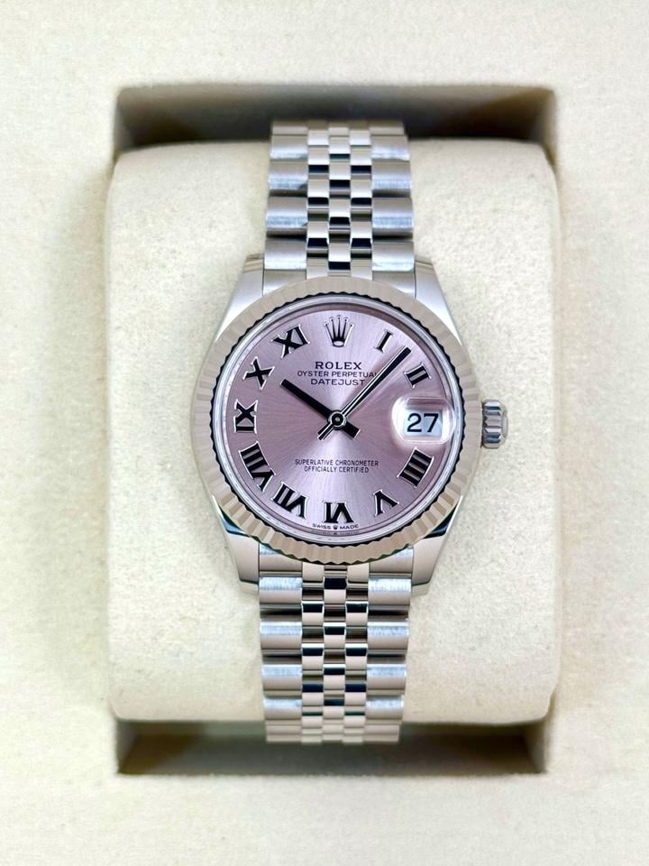 ROLEX DATEJUST JUBILÈE ROSA NUMERI ROMANI