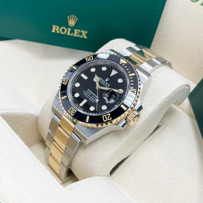 ROLEX SUBMARINER BLACK & GOLD