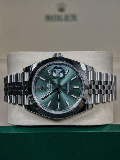 ROLEX DATEJUST JUBILEE VERDE GHIERA LISCIA