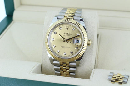 ROLEX DATEJUST JUBILÈE CHAMPAGNE DIAMOND