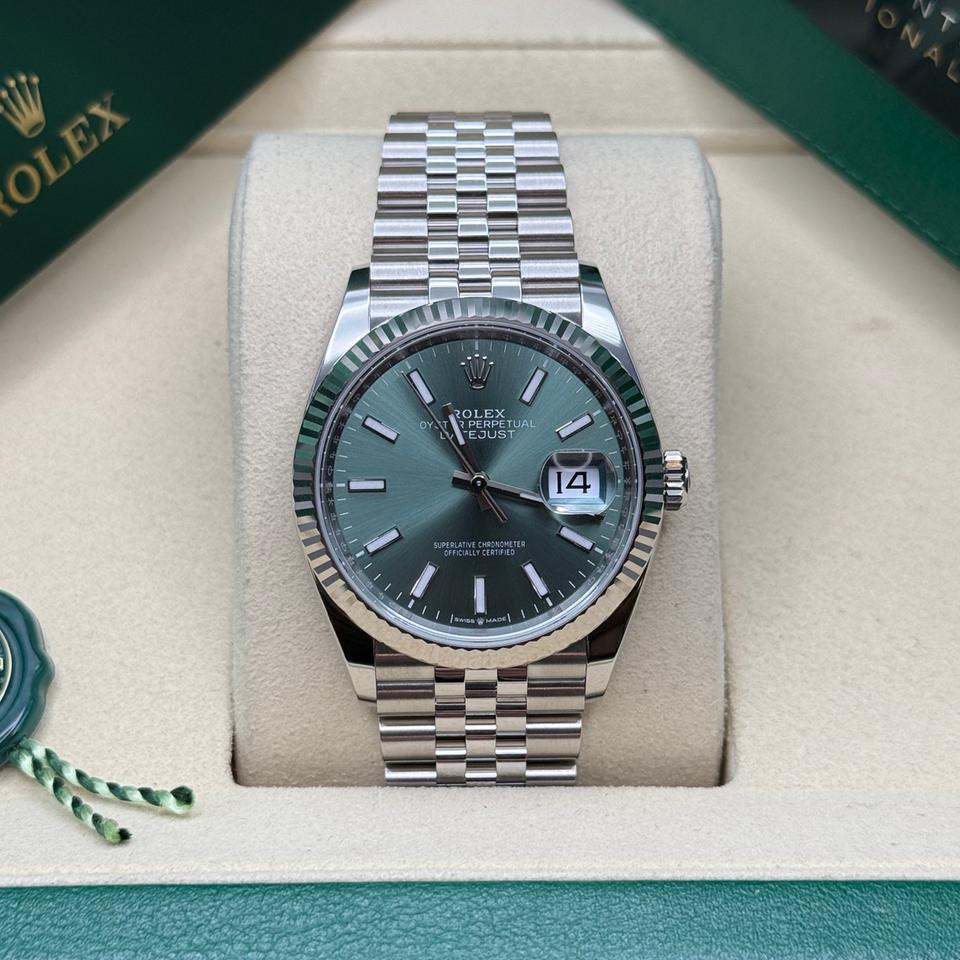 ROLEX DATEJUST JUBILÉE VERDE GHIERA ZIGRINATA