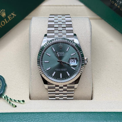 ROLEX DATEJUST JUBILÉE VERDE GHIERA ZIGRINATA