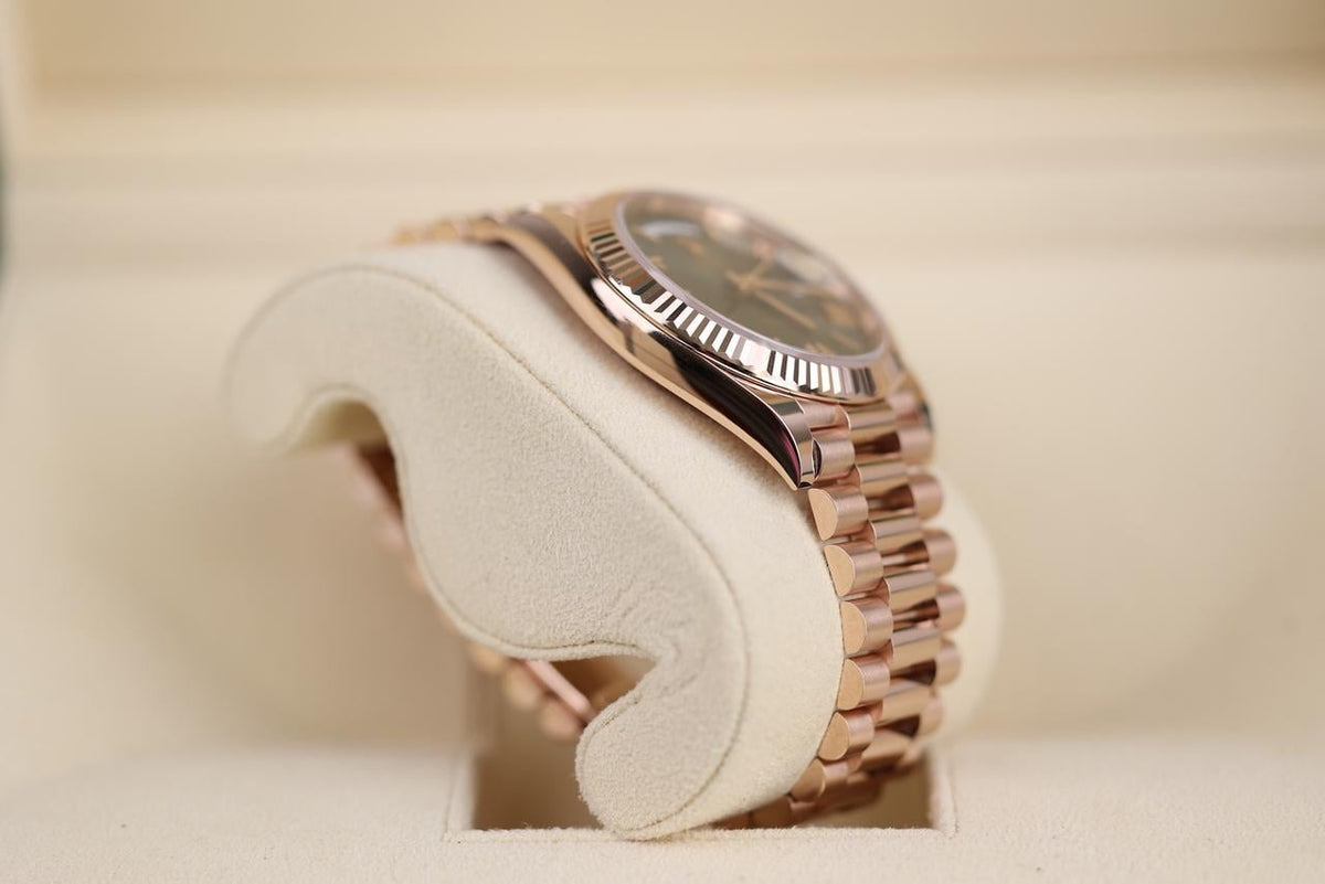 ROLEX DAY-DATE ORO ROSA QUADRANTE VERDE
