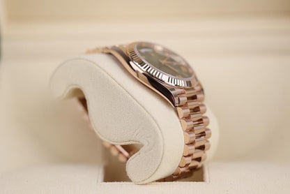 ROLEX DAY-DATE ORO ROSA QUADRANTE VERDE