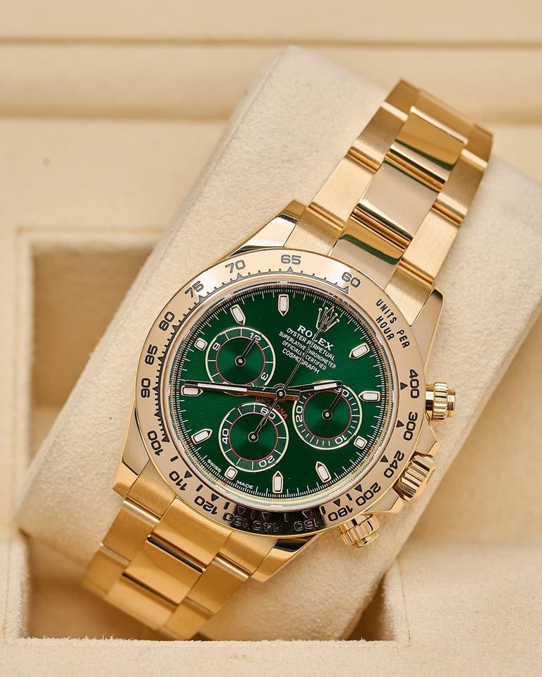 ROLEX DAYTONA GOLD GREEN DIAL "JOHN MAYER"
