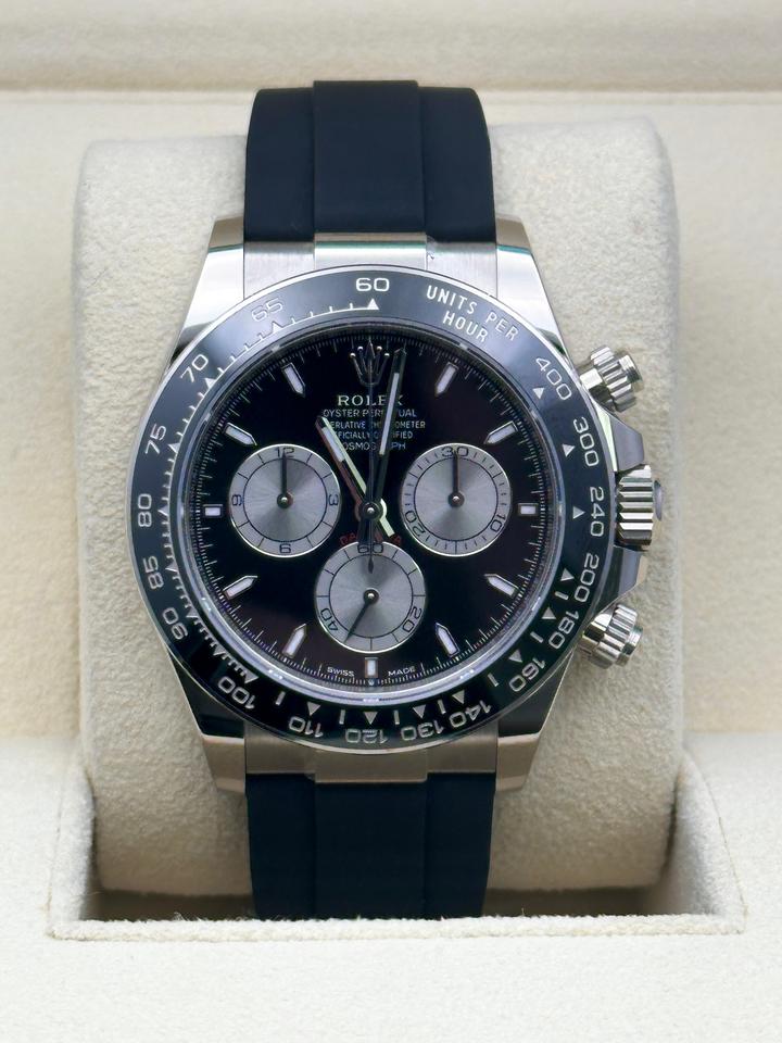 ROLEX DAYTONA OYSTERFLEX WHITE GOLD BLACK DIAL
