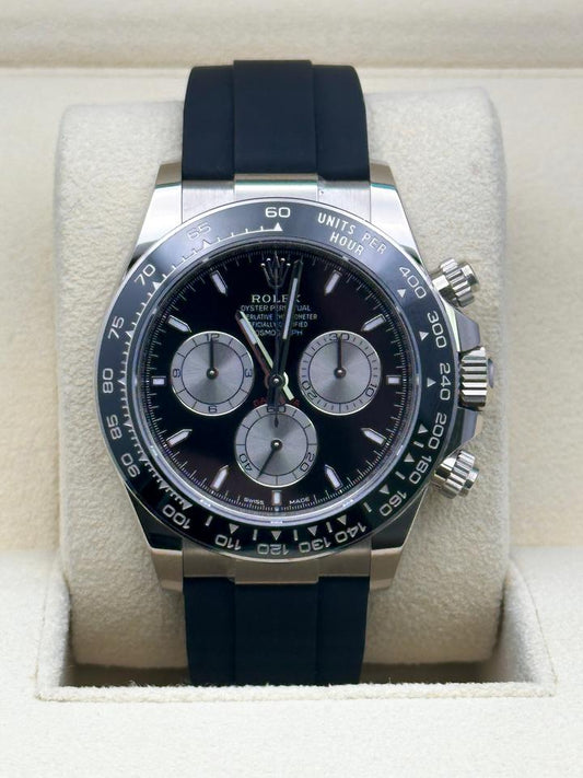 ROLEX DAYTONA OYSTERFLEX WHITE GOLD BLACK DIAL