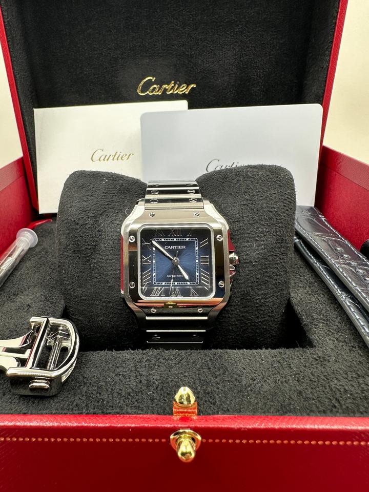 CARTIER SANTOS BLU DIAL