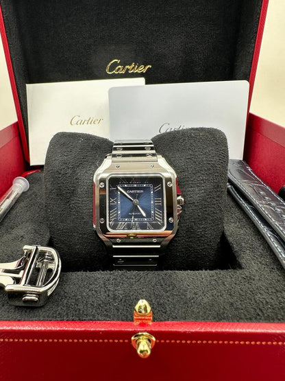 CARTIER SANTOS BLU DIAL