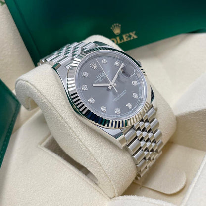 ROLEX DATEJUST JUBILÉE GREY DIAMOND