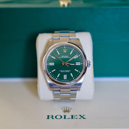 ROLEX OYSTER PERPETUAL GREEN DIAL