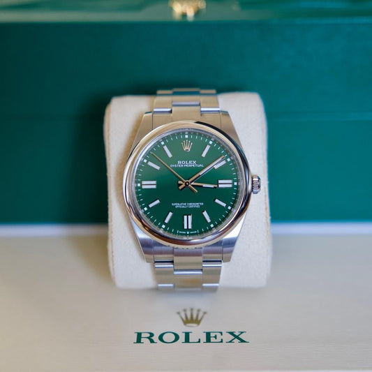 ROLEX OYSTER PERPETUAL GREEN DIAL