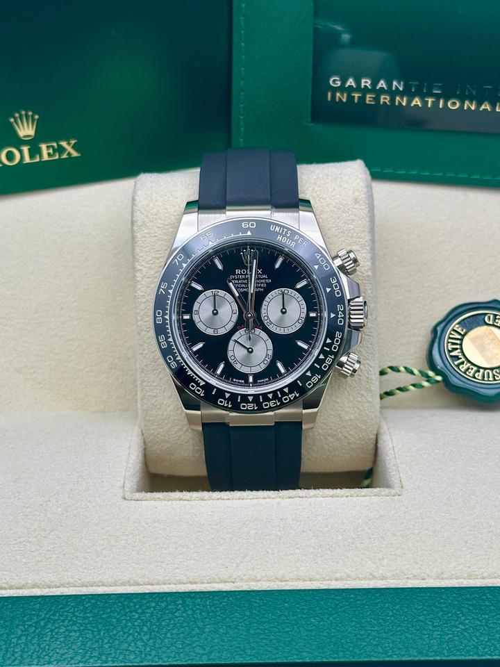 ROLEX DAYTONA OYSTERFLEX WHITE GOLD BLACK DIAL