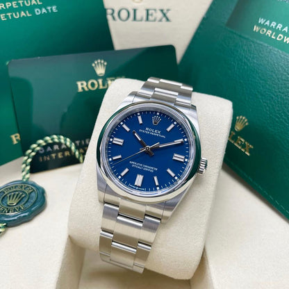 ROLEX OYSTER PERPETUAL BLUE DIAL