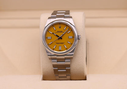 ROLEX OYSTER PERPETUAL YELLOW DIAL