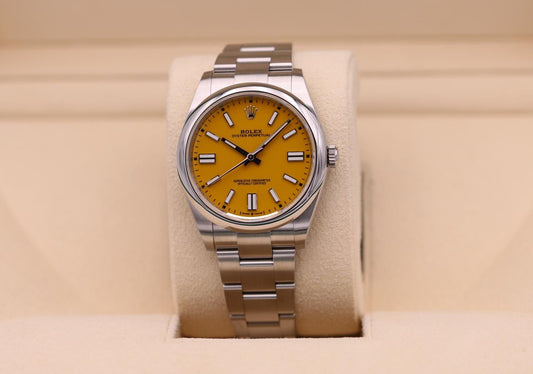 ROLEX OYSTER PERPETUAL YELLOW DIAL