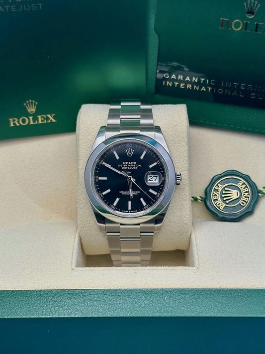 ROLEX DATEJUST OYSTER BLACK DIAL