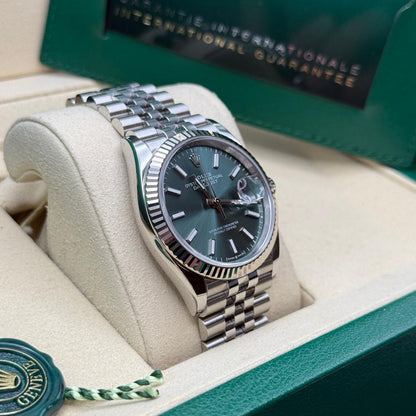 ROLEX DATEJUST JUBILÉE VERDE GHIERA ZIGRINATA