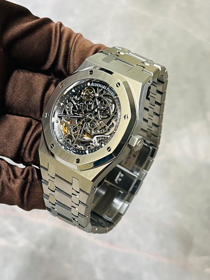 AUDERMARS PIGUET ROYAL OAK "SKELETON" SILVER