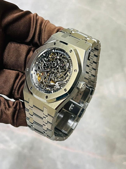 AUDERMARS PIGUET ROYAL OAK "SKELETON" SILVER